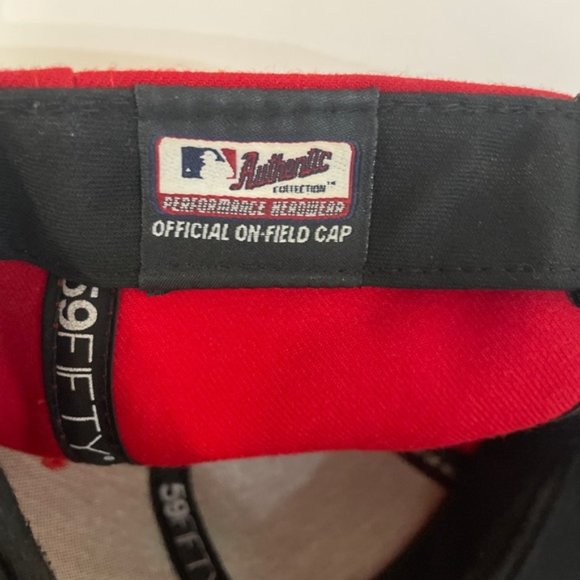 MLB 59 FIFTY Los Angeles Angels Cool Base Official On-Field Cap Baseball Hat - Picture 6 of 7